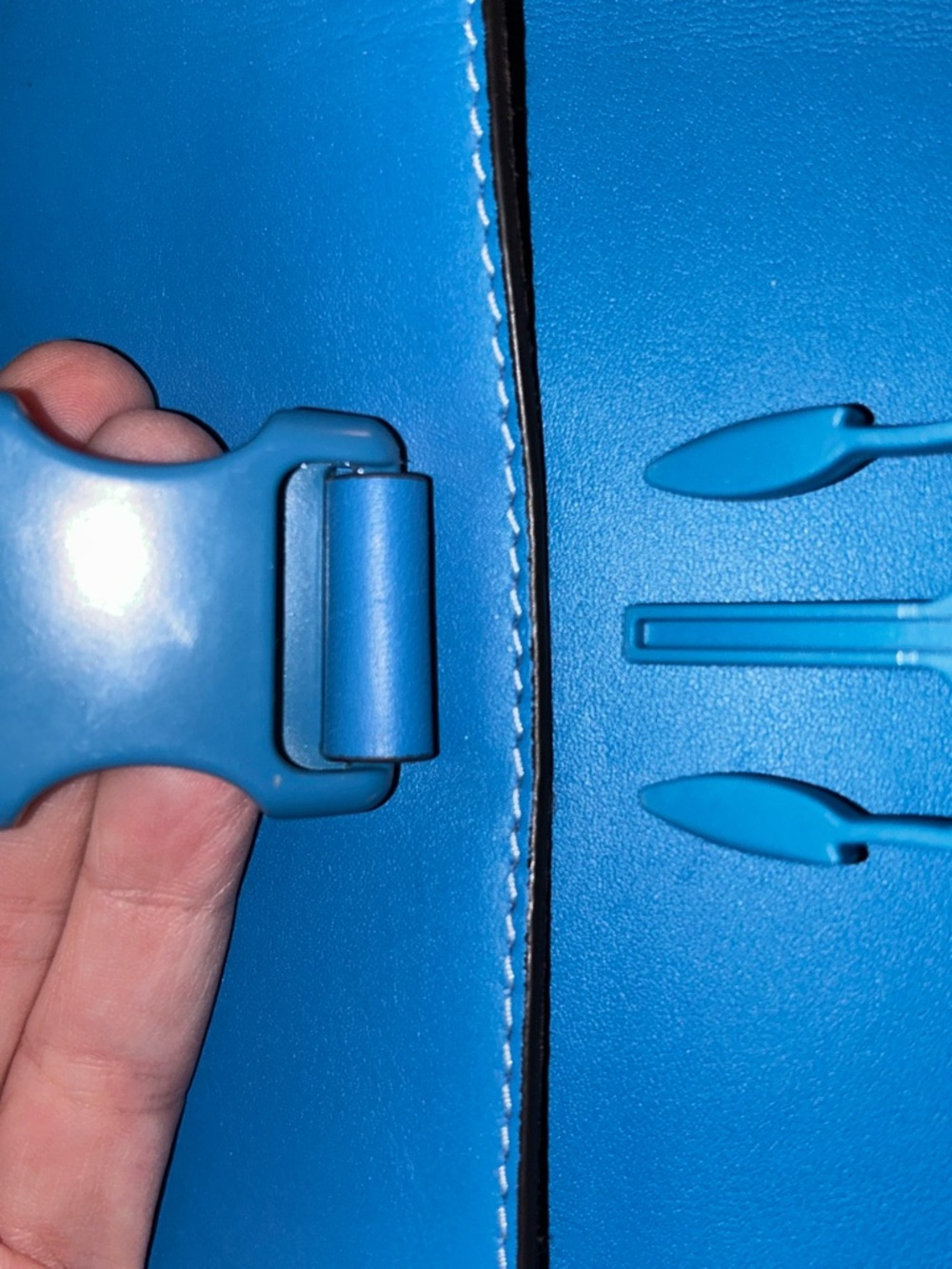 Coach Men's Leather Sling Bag - Bright Blue, Like new condition! - Picture 14 of 14